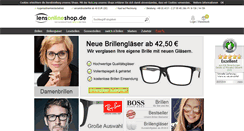Desktop Screenshot of lensonlineshop.de